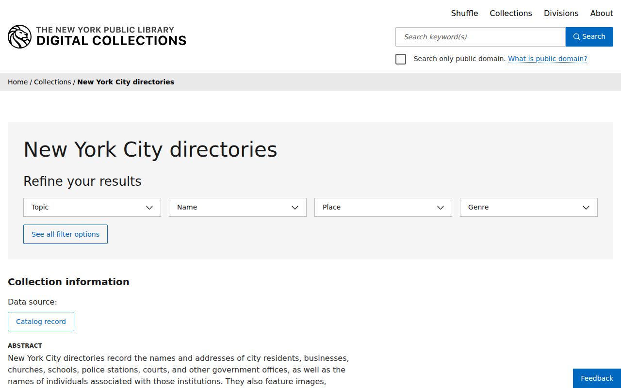 Lynbrook city directory New York Public Library regional directories